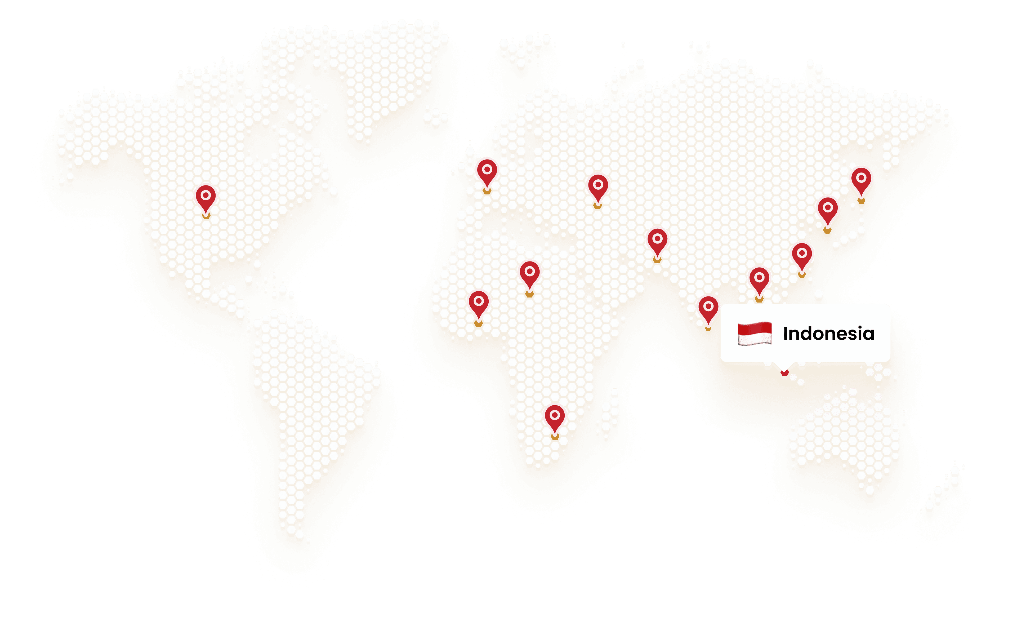 Map showing DSN global network